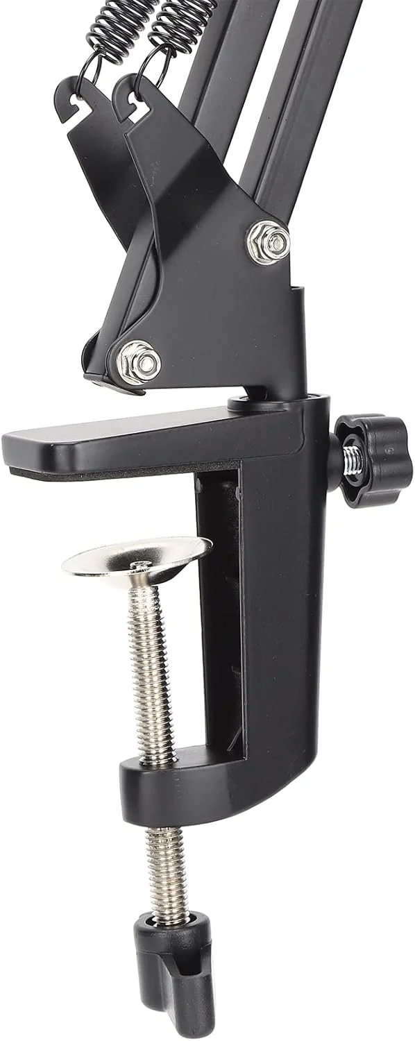 میکروفون کاندنسر USB لازمین 112، میکروفون ضبط استودیویی صوتی رومیزی - کیت میکروفون حرفه ای با الگوی قطبی کاردیوئید و پایه ضد لرزش (مشکی)