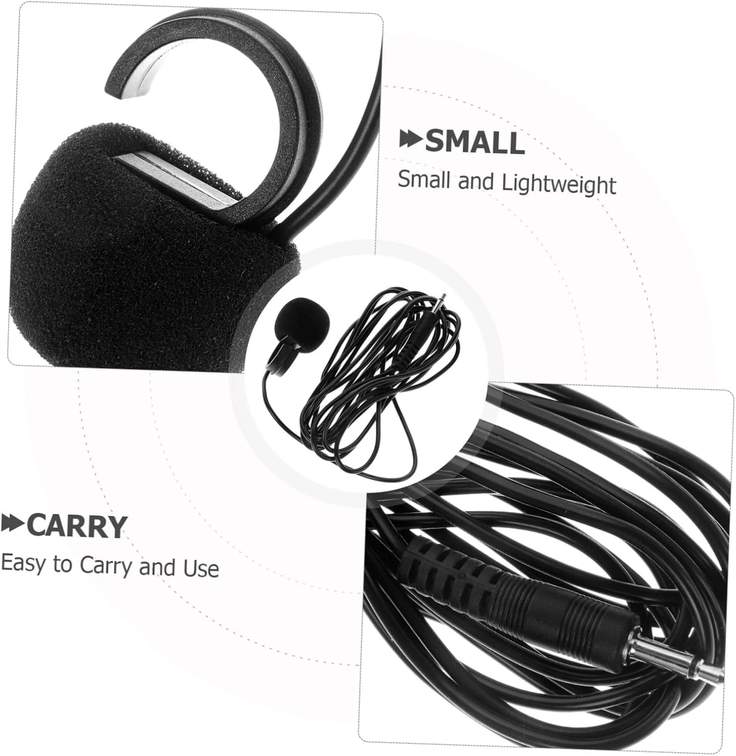 میکروفون انگشتی UPKOCH برای فلوت با کابل 3 متری و گیره، میکروفون کوچک حلقه ای استیج برای هولوسی، سازدهنی، اوکارینا، پیکاپ ساز جهانی میکروفون انگشتی UPKOCH برای فلوت با کابل 3 متری و گیره، میکروفون کوچک حلقه ای استیج برای هولوسی، سازدهنی، اوکارینا، پیکاپ ساز جهانی