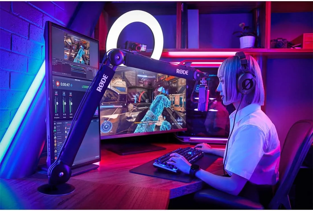 میکروفون کاندنسر استودیویی RODE NT-USB Mini + هدفون استودیویی NTH-100 + دستمال میکروفایبر keepdrum