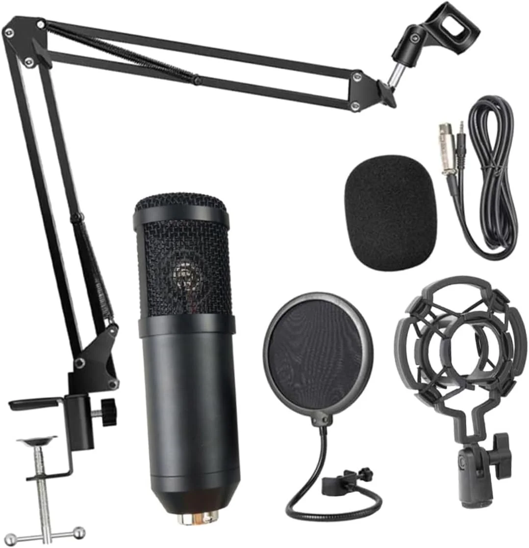 میکروفون خازنی BM800 مناسب برای ضبط پادکست و موسیقی - رنگ تصادفی میکروفون خازنی BM800 مناسب برای ضبط پادکست و موسیقی - رنگ تصادفی