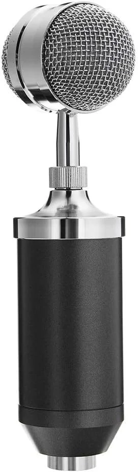 میکروفون کاندنسر استودیویی ویدئو با لرزهگیر فلزی - مشکی میکروفون کاندنسر استودیویی ویدئو با لرزهگیر فلزی - مشکی