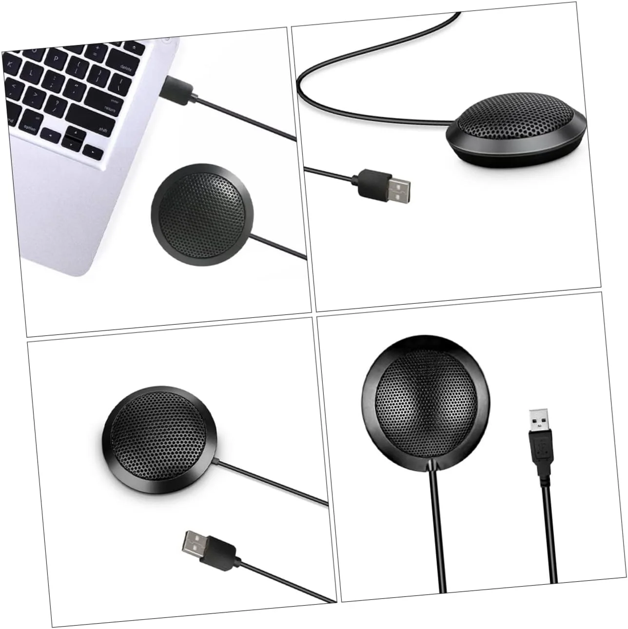 میکروفون کاندنسر USB بِسپورتبل با تراشه هوشمند داخلی، چند جهته و حذف نویز برای کنفرانس ویدئویی و تماسهای اداری، پلاگ اند پلی، جمع و جور، مناسب برای کامپیوتر و لپتاپ میکروفون کاندنسر USB بِسپورتبل با تراشه هوشمند داخلی، چند جهته و حذف نویز برای کنفرانس ویدئویی و تماسهای اداری، پلاگ اند پلی، جمع و جور، مناسب برای کامپیوتر و لپتاپ