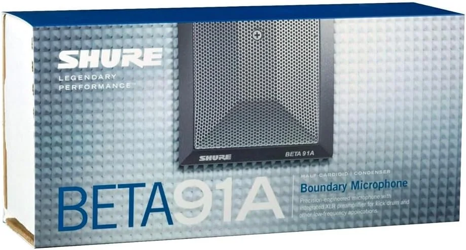 میکروفون خازنی درام باس Shure BETA 91A با الگوی قطبی نیمه کاردیوئید (دارای پری امپ داخلی و کانکتور XLR) میکروفون خازنی درام باس Shure BETA 91A با الگوی قطبی نیمه کاردیوئید (دارای پری امپ داخلی و کانکتور XLR)
