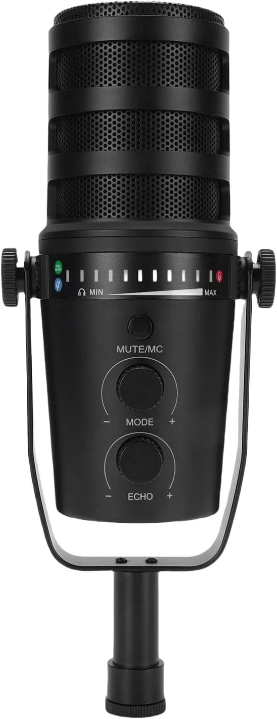 میکروفون USB استودیویی با پایه بازویی قابل تنظیم و لرزه گیر، میکروفون استریمینگ برای ضبط استودیویی و بازی میکروفون USB استودیویی با پایه بازویی قابل تنظیم و لرزه گیر، میکروفون استریمینگ برای ضبط استودیویی و بازی