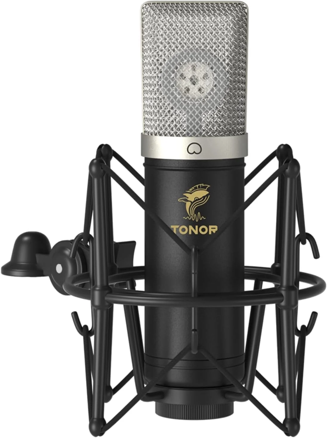 میکروفون USB با دیافراگم بزرگ TONOR، میکروفون کاندنسر حرفه ای کامپیوتر پادکست 192 کیلوهرتز/24 بیت با پایه میکروفون برای استودیو، استریمینگ، یوتیوب، آواز خواندن، بازی، Mic TC-2030