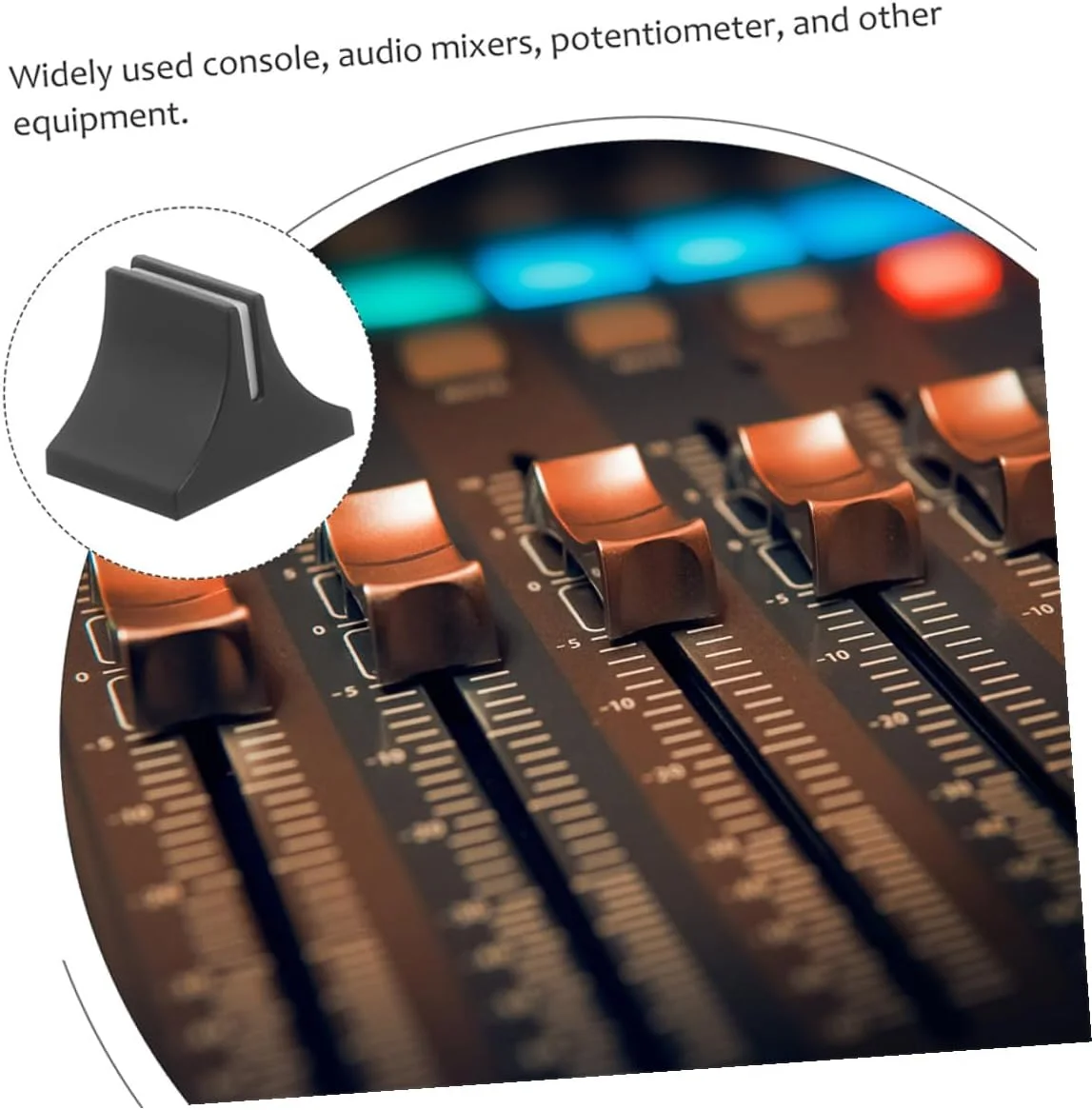 MAGICLULU 30 عدد درپوش لغزنده فیدر، ساخته شده از پلاستیک بادوام، جمع و جور برای استفاده آسان و نگهداری کم جا، مناسب برای پتانسیومتر میکسر و کنسول های صوتی MAGICLULU 30 عدد درپوش لغزنده فیدر، ساخته شده از پلاستیک بادوام، جمع و جور برای استفاده آسان و نگهداری کم جا، مناسب برای پتانسیومتر میکسر و کنسول های صوتی