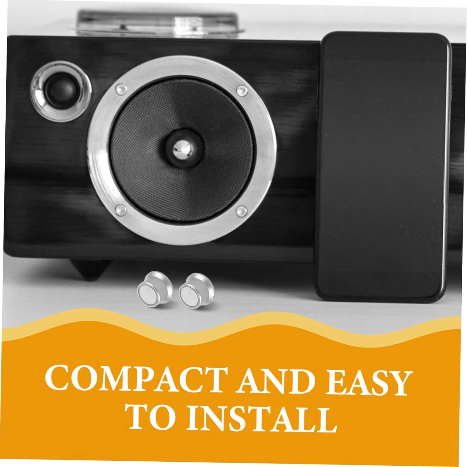 BESPORTBLE 4 عدد دکمه تنظیم صدا، تنظیم صدا برای دستگاه های صوتی و تجهیزات موسیقی حرفه ای، سطح ضد لغزش، دستگیره راحت، مناسب برای سینمای خانگی و استودیو BESPORTBLE 4 عدد دکمه تنظیم صدا، تنظیم صدا برای دستگاه های صوتی و تجهیزات موسیقی حرفه ای، سطح ضد لغزش، دستگیره راحت، مناسب برای سینمای خانگی و استودیو