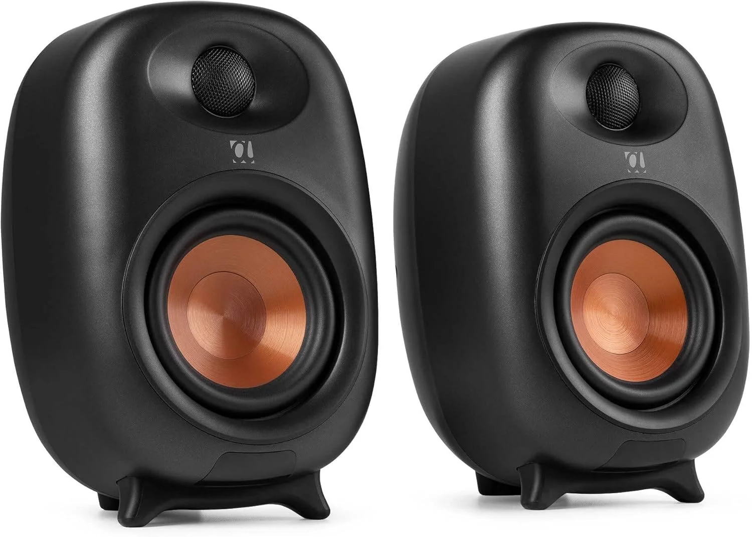 بلندگوهای قفسه کتابی اکتیو Audizio RS80 - 160 وات، ووفر 4 اینچی و تیوتر 1 اینچی، بلوتوث 5.0، بلندگوهای مانیتور استودیو، 40 هرتز - 20 کیلوهرتز، بلندگوی کامپیوتر، بلندگوهای دی جی برای دسکتاپ، بلندگوهای اکتیو، بلندگوهای استریو