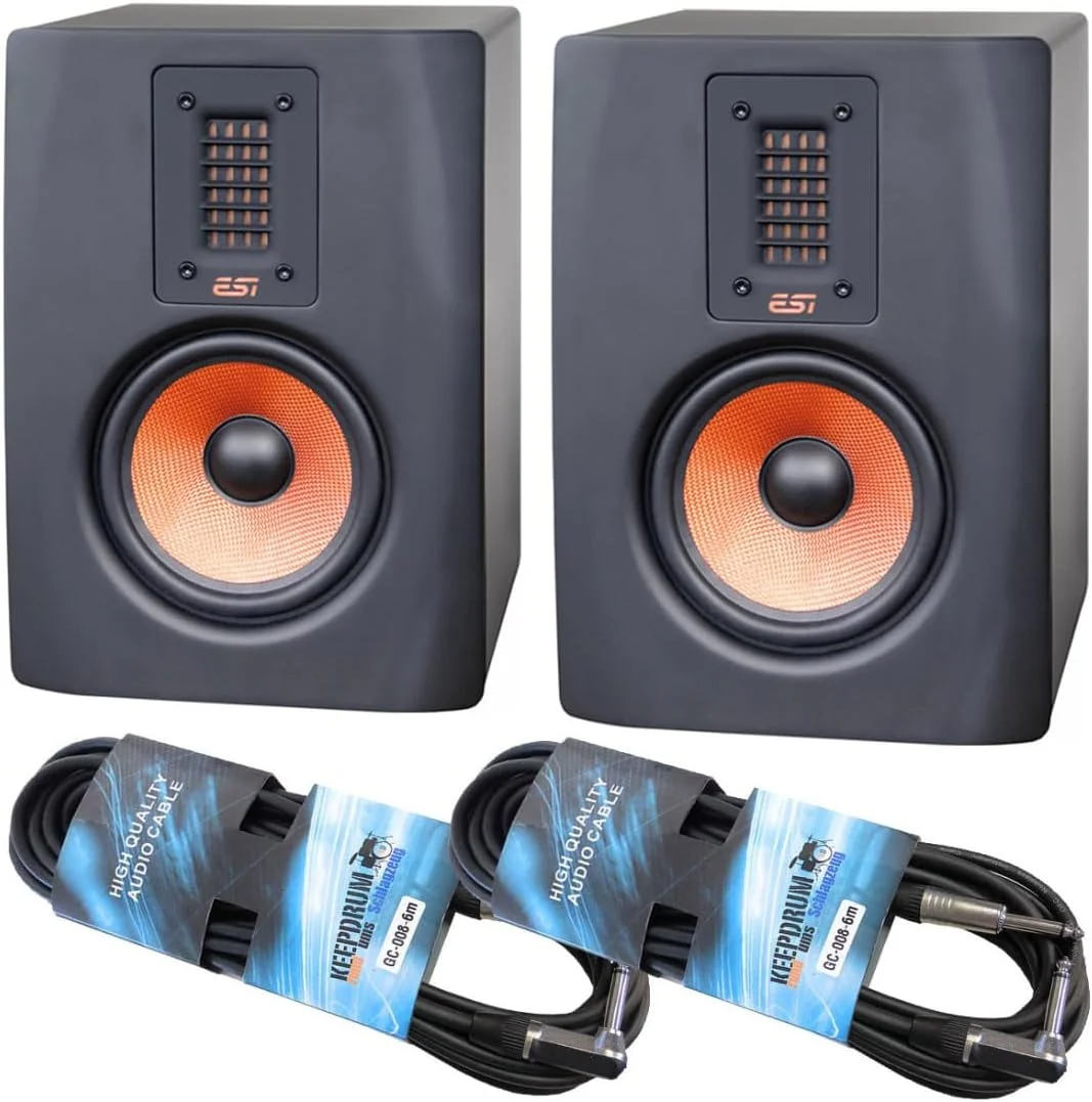 یک جفت مانیتور استودیویی اکتیو ESI Unik 05+ به همراه 2 عدد کابل کیپ درام 6 متری یک جفت مانیتور استودیویی اکتیو ESI Unik 05+ به همراه 2 عدد کابل کیپ درام 6 متری