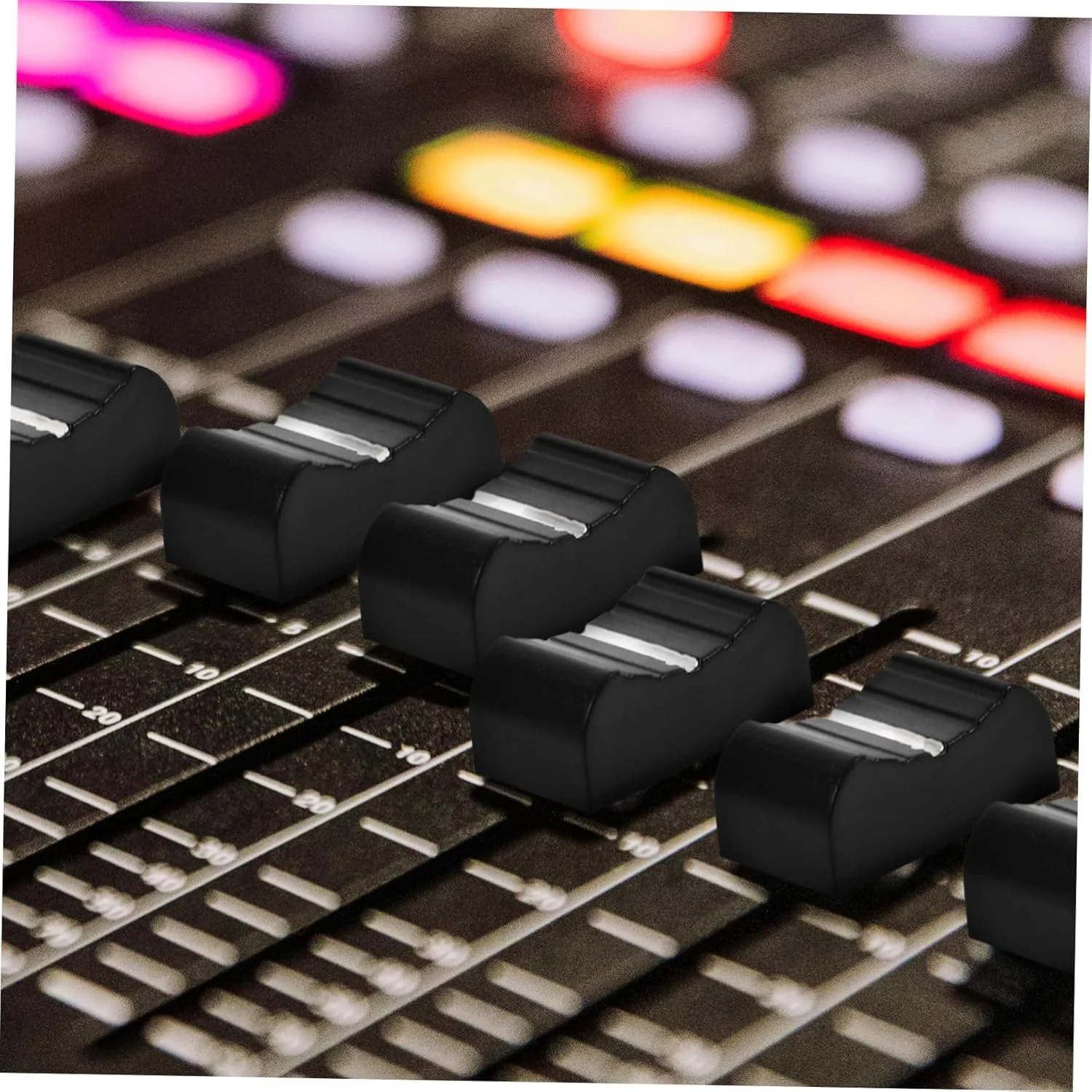 آباودام 100 عدد کلاهک لغزنده میکسر، کلاهک های فشاری پلاستیکی بادوام برای کنترل صدا سازگار با میکسر و دستگاه های صوتی برای پتانسیومترهای لغزنده مستقیم قابل اعتماد و