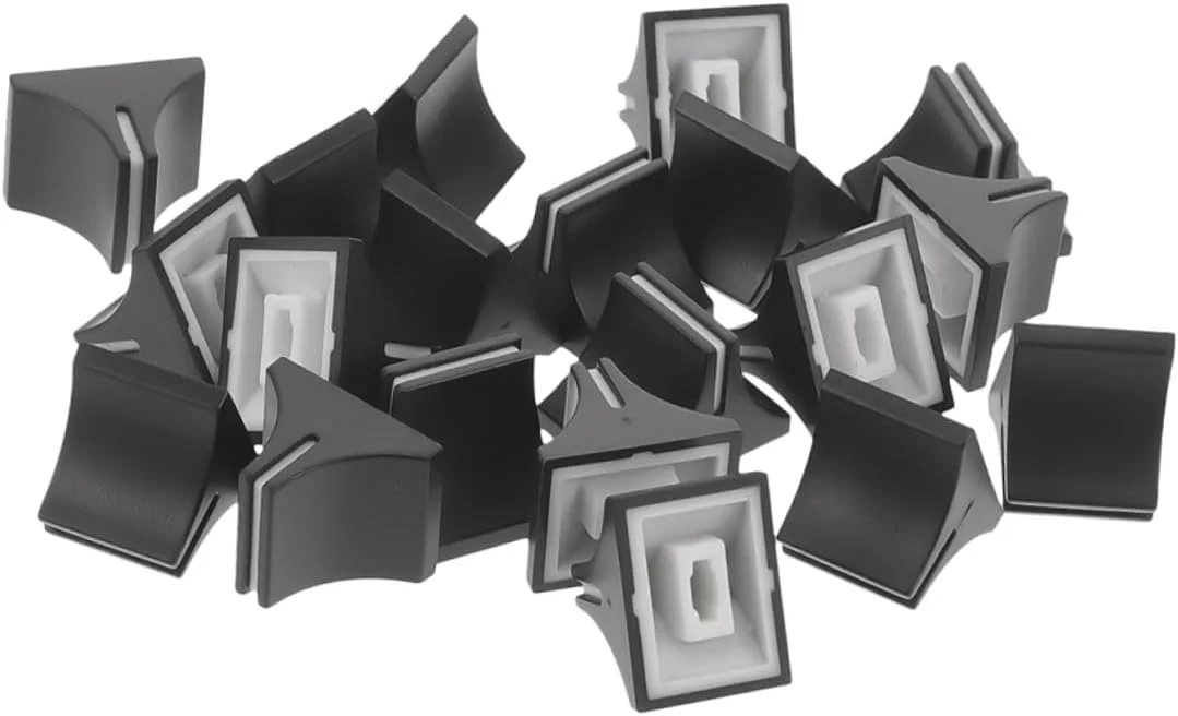 کلاهک های لغزنده پلاستیکی مشکی و سفید Cabilock، 30 عدد، جایگزین دکمه های پتانسیومتر لغزنده میکسر برای کنسول صدا، کنترل میکسر صوتی کلاهک های لغزنده پلاستیکی مشکی و سفید Cabilock، 30 عدد، جایگزین دکمه های پتانسیومتر لغزنده میکسر برای کنسول صدا، کنترل میکسر صوتی