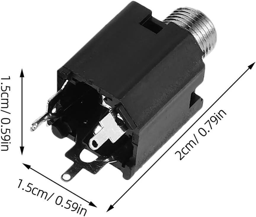 BESTonZON 12 عدد جک صوتی TRS میکسر میکروفون جک صوتی برای آمپلی فایر بلندگو اتصال صوتی TRS جک برای هدفون BESTonZON 12 عدد جک صوتی TRS میکسر میکروفون جک صوتی برای آمپلی فایر بلندگو اتصال صوتی TRS جک برای هدفون