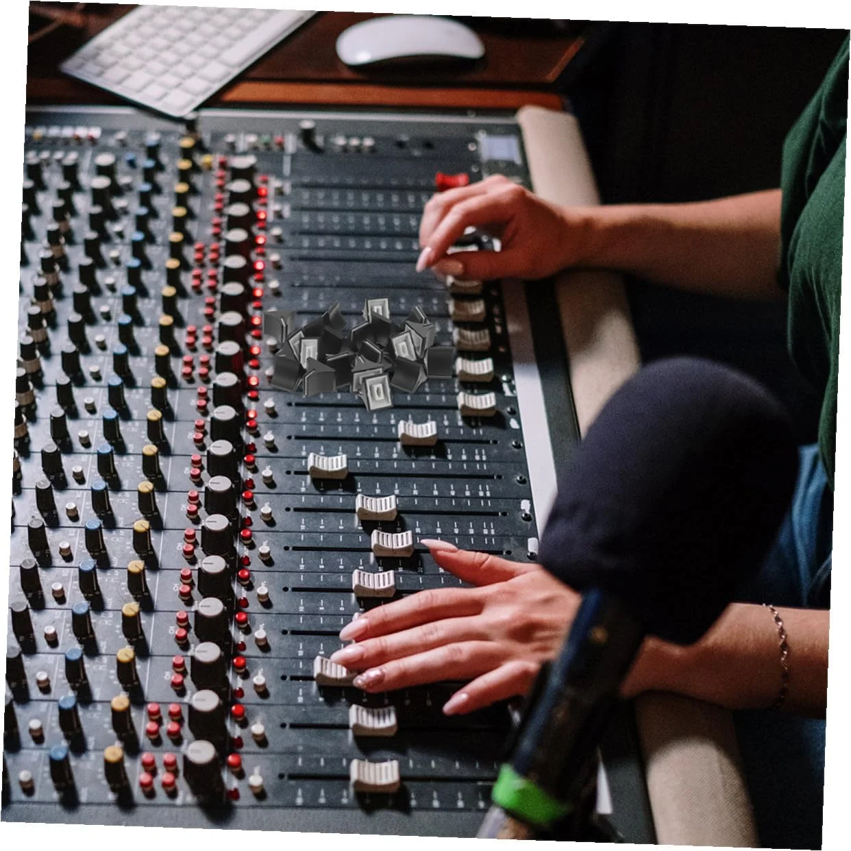 30 عدد سر ولوم فیدر پلاستیکی بادوام، کلاهک های کشویی خطی برای میکسر و کنترلر صدا، نصب آسان، بادوام، مناسب برای خطی 30 عدد سر ولوم فیدر پلاستیکی بادوام، کلاهک های کشویی خطی برای میکسر و کنترلر صدا، نصب آسان، بادوام، مناسب برای خطی