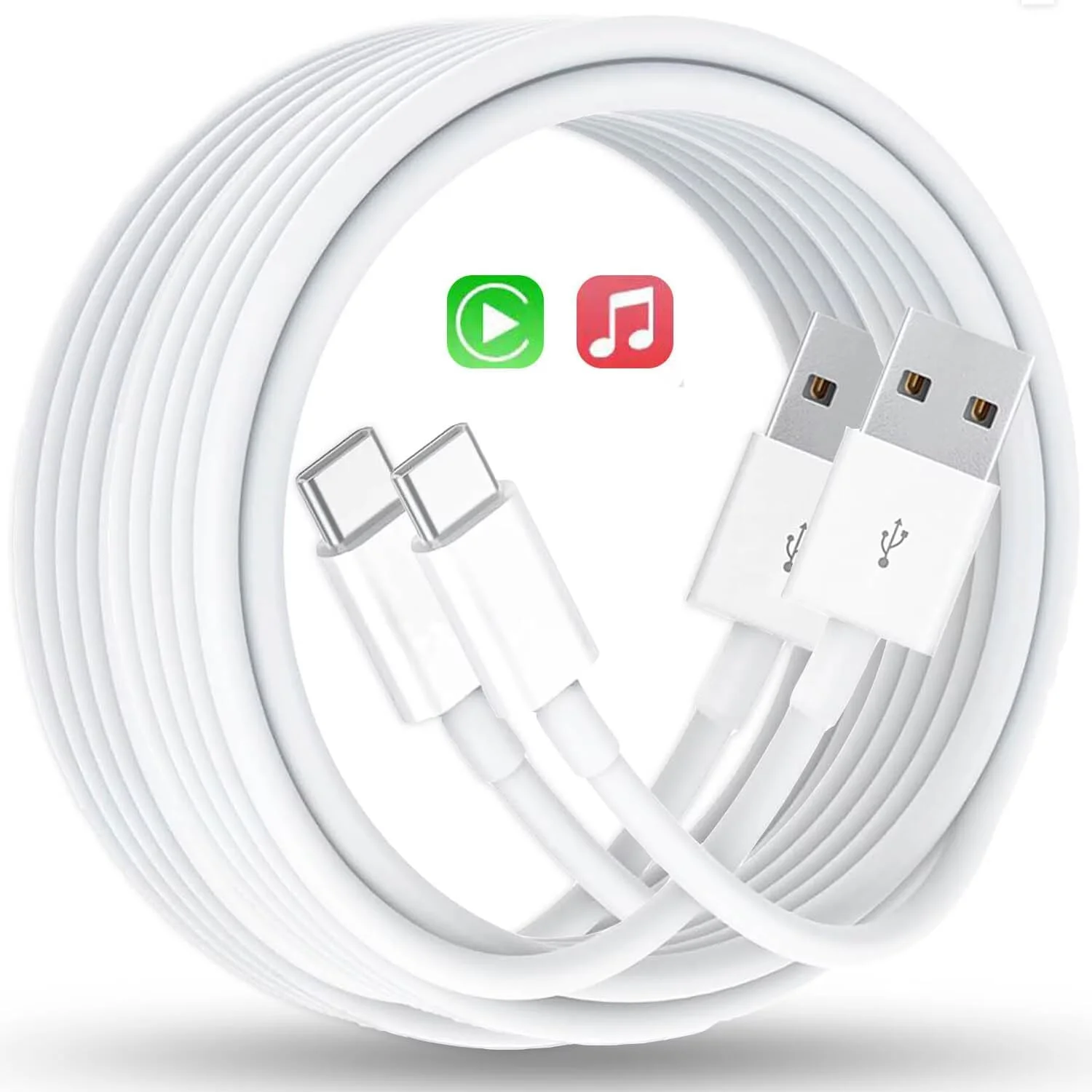 آداپتور کابل Carplay خودرو برای آیفون 15 (2 عدد)، کابل شارژ خودرو USB A به USB C به طول 3.3 فوت برای اپل، کابل Carplay سازگار با آیفون 15 پرو مکس پلاس، آیپد پرو ایر مینی آداپتور کابل Carplay خودرو برای آیفون 15 (2 عدد)، کابل شارژ خودرو USB A به USB C به طول 3.3 فوت برای اپل، کابل Carplay سازگار با آیفون 15 پرو مکس پلاس، آیپد پرو ایر مینی