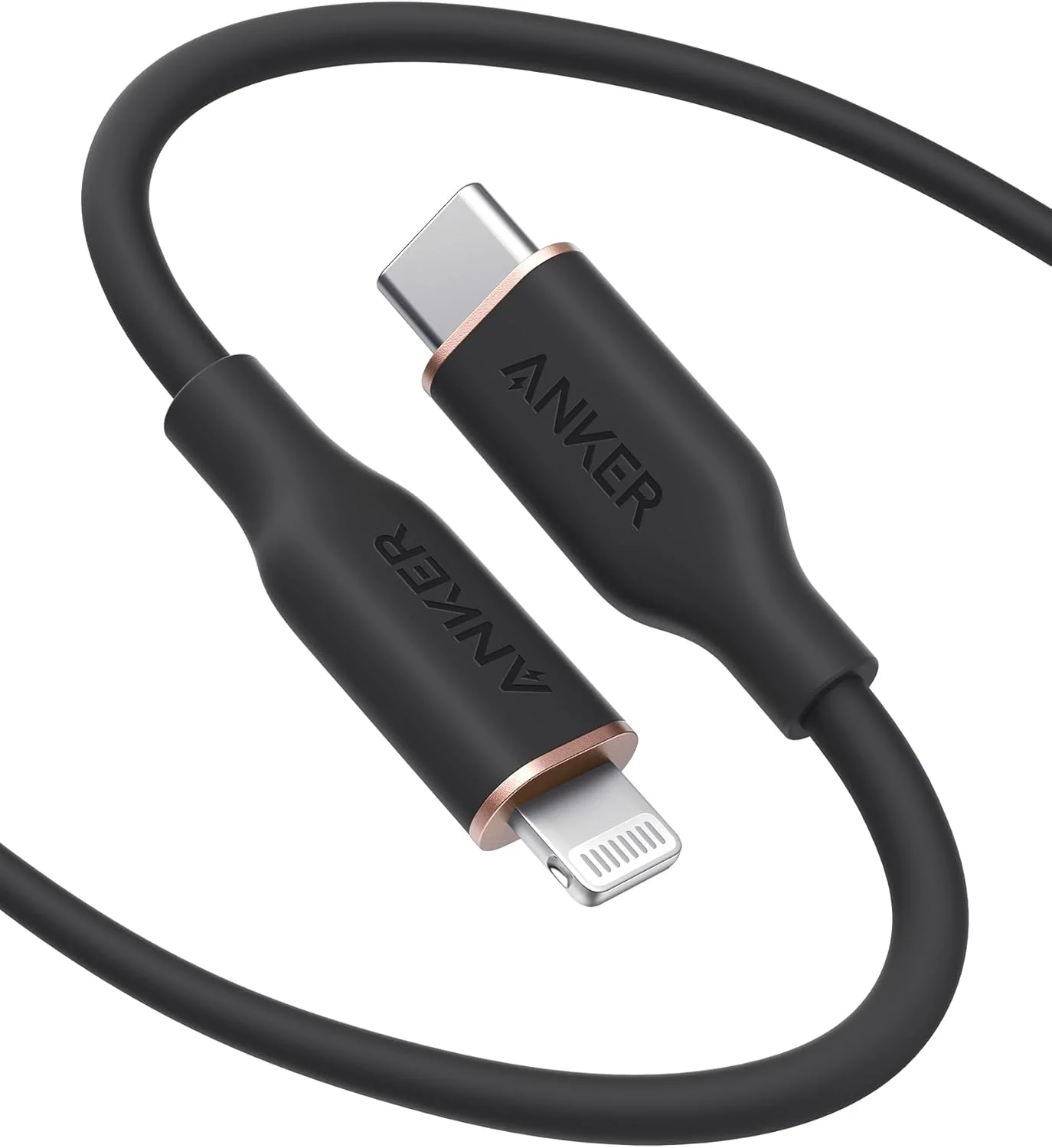 کابل USB C به لایتنینگ Anker PowerLine III Flow برای آیفون 14/14 Pro / 14 Pro Max/13/12/11/X/XS Max/XR/8، ایرپادز پرو، (182.8 سانتی متر) [دارای گواهی Apple MFi] پشتیبانی از Power Delivery، ژل سیلیکا