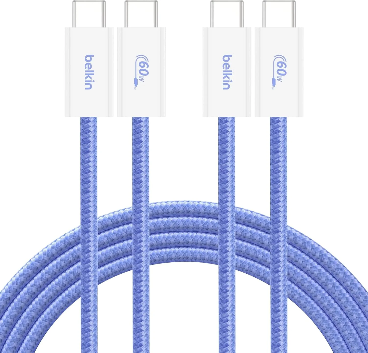 بسته 2 عددی کابل USB C به USB C بلکین، 2 متری، 60 وات - شارژر Type C، کابل شارژر آیفون، نرم، بافته شده، انعطاف پذیر برای آیفون 16، گلکسی S25، پیکسل 9، ایرپادز، آیپد پرو و غیره، لوازم ضروری سفر - آبی بسته 2 عددی کابل USB C به USB C بلکین، 2 متری، 60 وات - شارژر Type C، کابل شارژر آیفون، نرم، بافته شده، انعطاف پذیر برای آیفون 16، گلکسی S25، پیکسل 9، ایرپادز، آیپد پرو و غیره، لوازم ضروری سفر - آبی