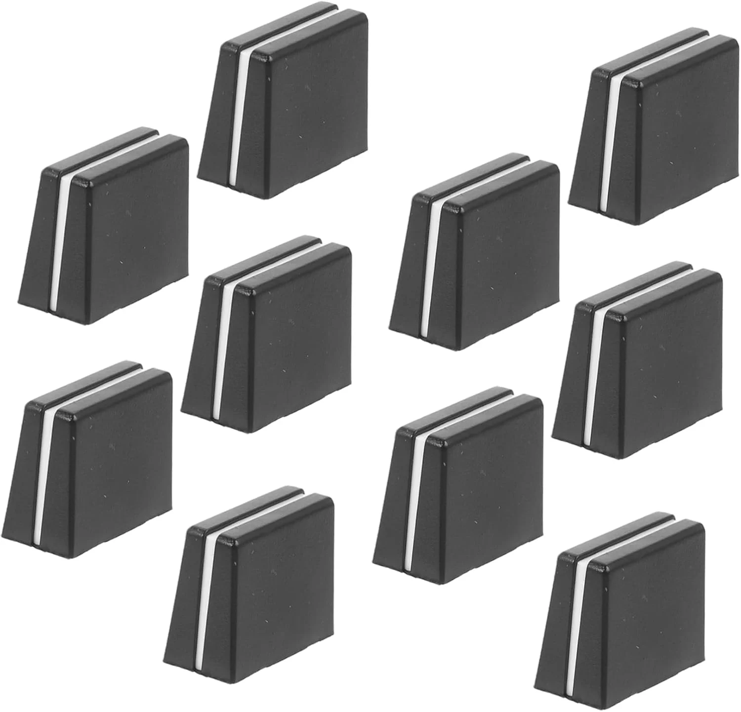 Yardwe 10 عدد درپوش لغزنده مشکی برای فیدر میکسر، قطر داخلی 4 میلی متر، دکمه های لغزنده ABS برای میکسر صدا Yardwe 10 عدد درپوش لغزنده مشکی برای فیدر میکسر، قطر داخلی 4 میلی متر، دکمه های لغزنده ABS برای میکسر صدا