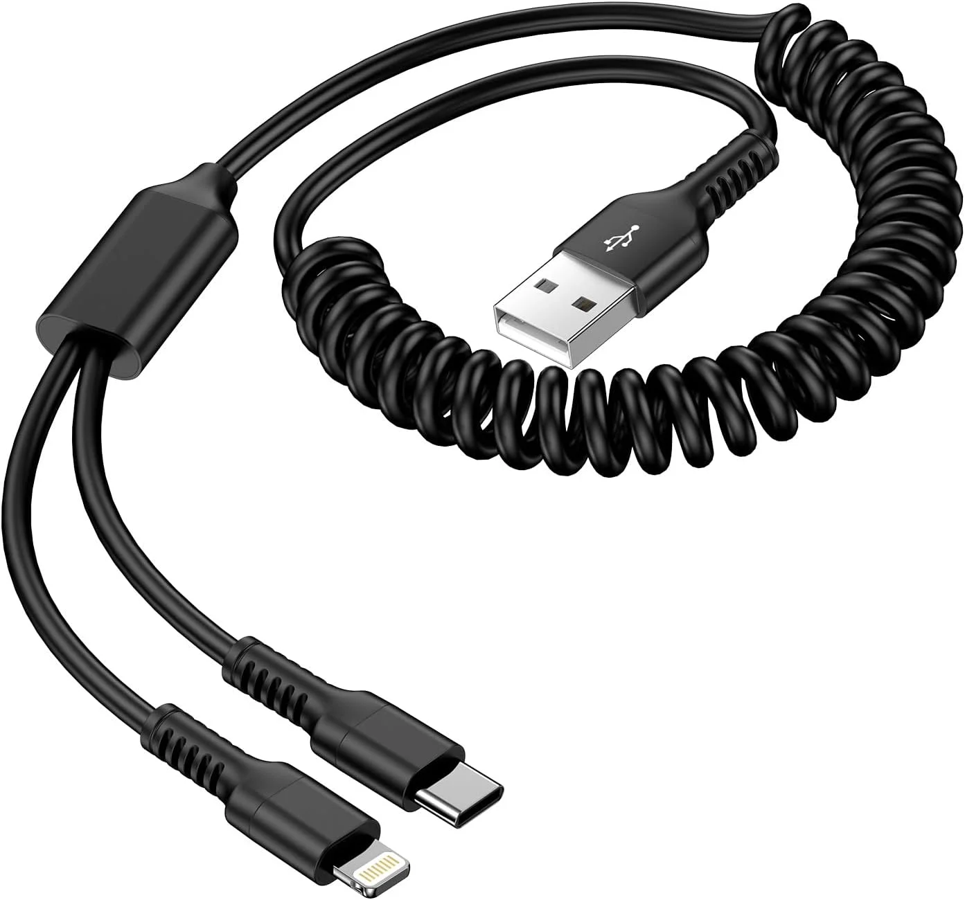 کابل فنری لایتنینگ برای آیفون 16 پرو مکس، سیم شارژ چندگانه فنری 2 در 1 USB به لایتنینگ/درگاه Type C، سیم شارژ سریع برای خودرو، اپل 16e 14 پلاس 13 12 11 آیپد ایر مینی، گلکسی، پیکسل کابل فنری لایتنینگ برای آیفون 16 پرو مکس، سیم شارژ چندگانه فنری 2 در 1 USB به لایتنینگ/درگاه Type C، سیم شارژ سریع برای خودرو، اپل 16e 14 پلاس 13 12 11 آیپد ایر مینی، گلکسی، پیکسل