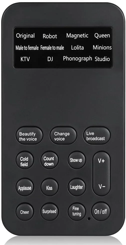 ابزار تغییر صدای صوتی جمع و جور با 8 انتخاب صدا، برای موبایل، کامپیوتر، کارت صدا، تغییر دهنده صدا برای تعامل سرگرم کننده