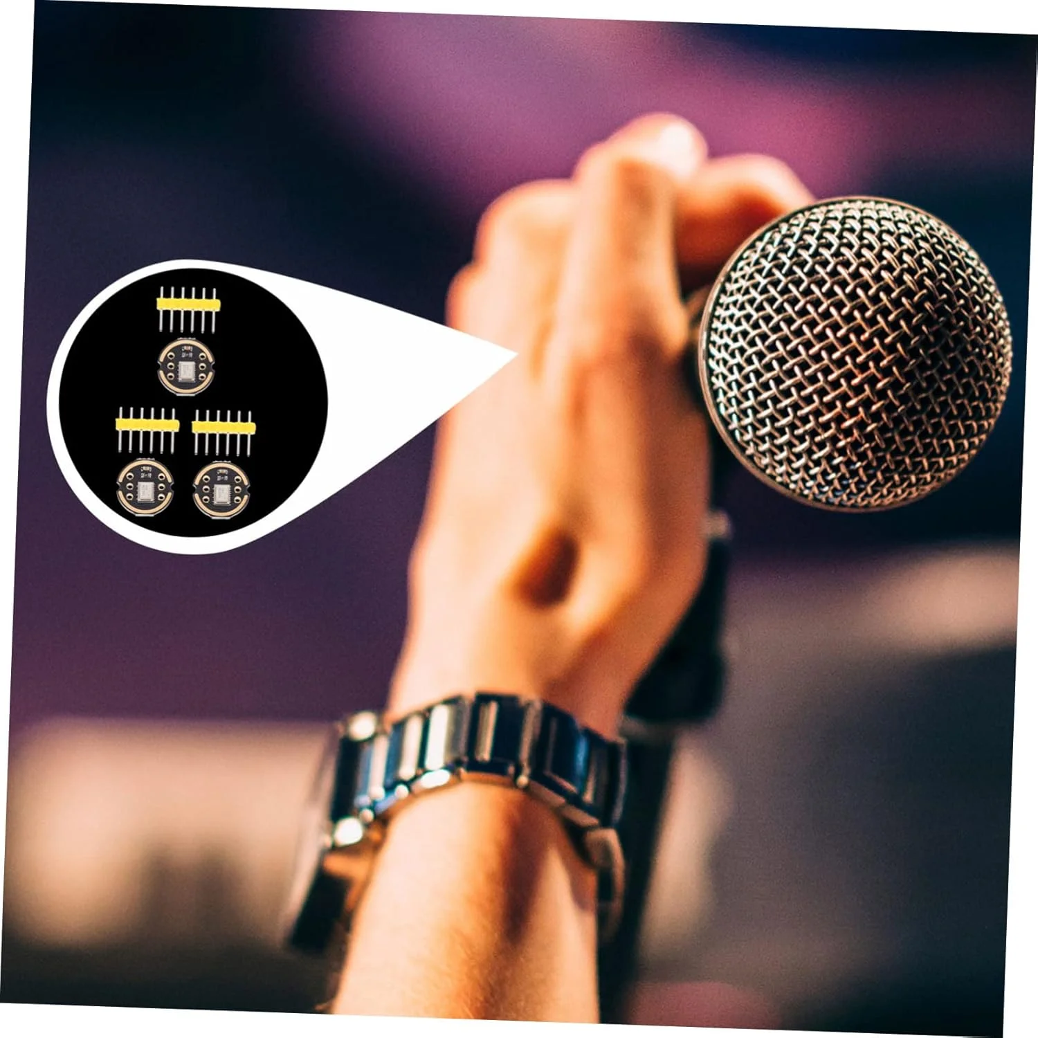 ماژول میکروفون Toddmomy 3 مجموعه ای با سیستم میکروالکترومکانیکی، همه جهته، رابط I²S، مصرف برق پایین، دقت بالا، مناسب برای میکروکنترلر DSP