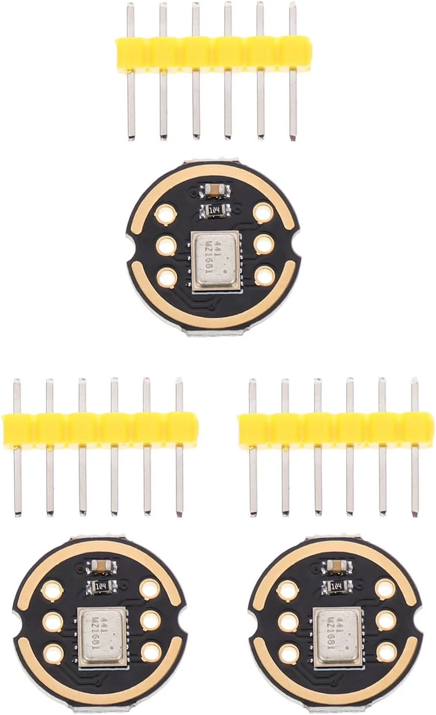 ماژول‌های میکروفون امنی‌دایرکشنال گاروالون، 3 ست، با تکنولوژی نیمه‌رسانا، دقت بالا، کم‌مصرف، خروجی دیجیتال I2S، سازگار برای کنفرانس تلفنی، کنسول‌های بازی، موبایل