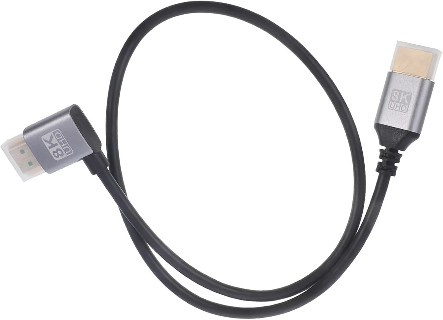 کابل ویدیو برای مانیتور، آداپتور انعطاف پذیر با اتصال جانبی برای لپ تاپ و تلویزیون، اتصال طولانی برای کیفیت تصویر واضح و سریع