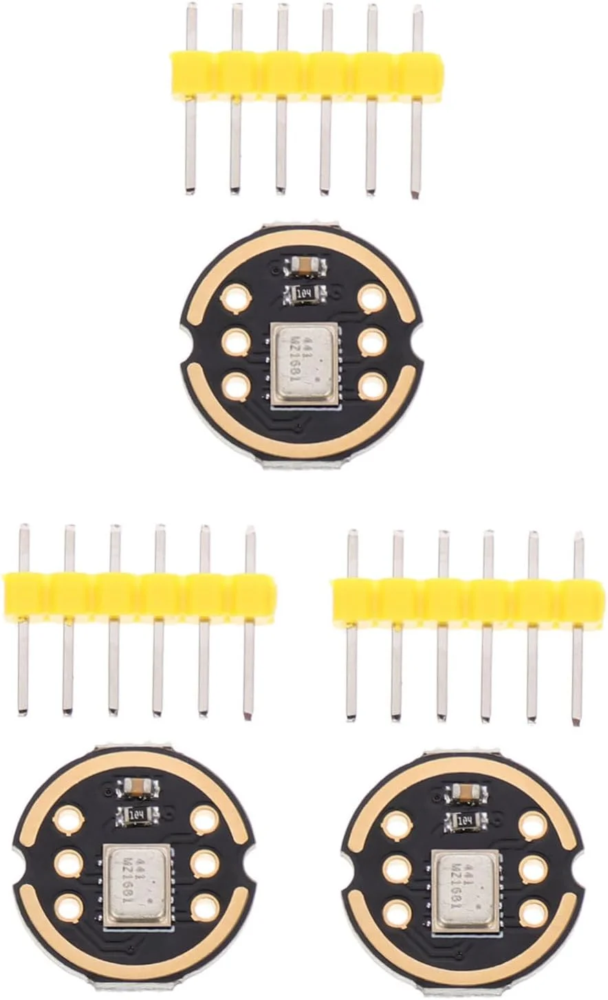 3 عدد ماژول میکروفون همه جهته با رابط Is، با دقت بالا، کم مصرف، سازگار با روکش طلای PCB بادوام، صدای دیجیتال برای