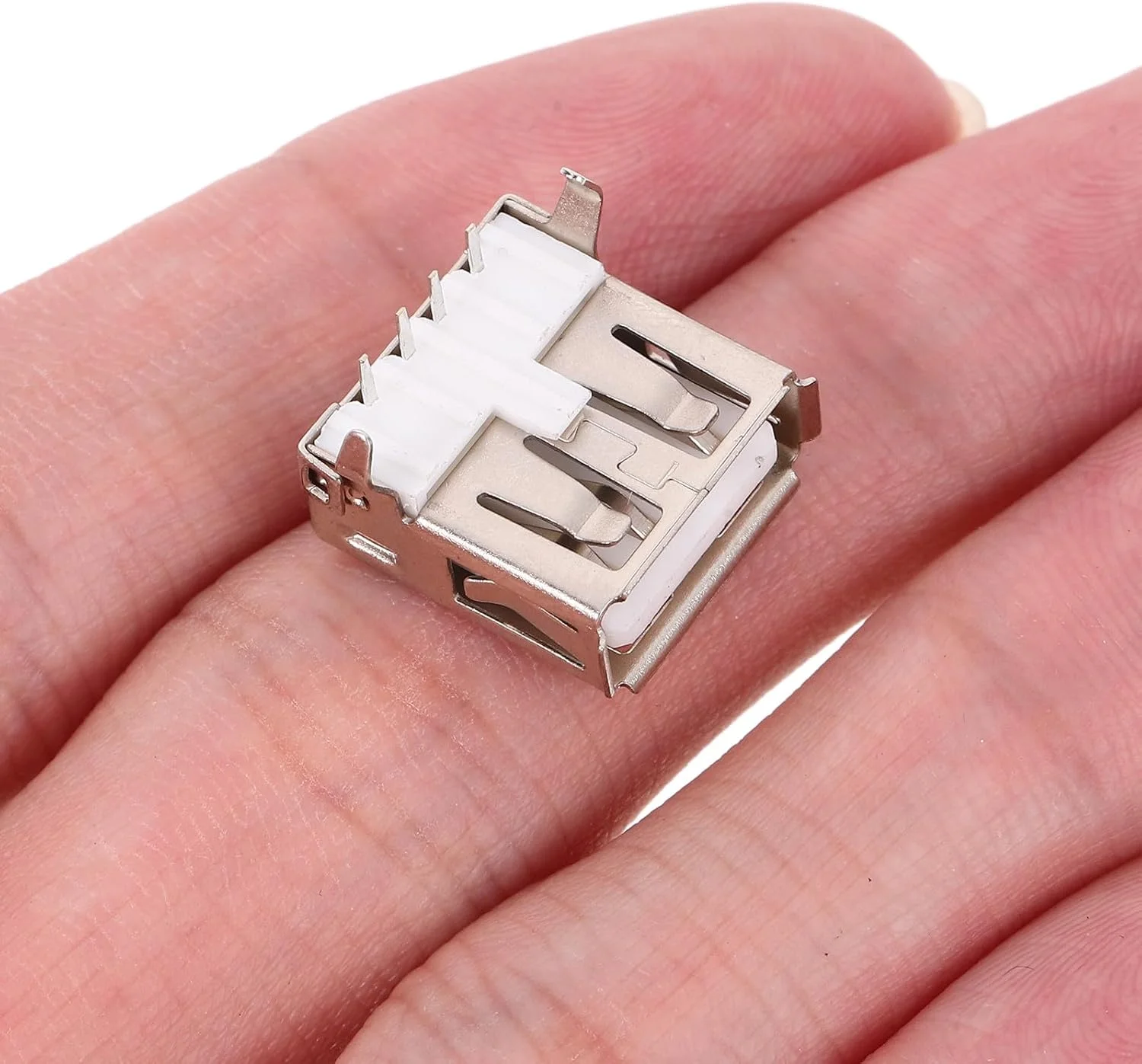 GALPADA بسته 100 عددی مادگی زاویه دار با پوشش محافظ، پورت USB بادوام، سوکت جایگزین مادگی برای انتقال سریع داده، صرفه جویی در فضا، مناسب برای لپ تاپ و تلفن هوشمند