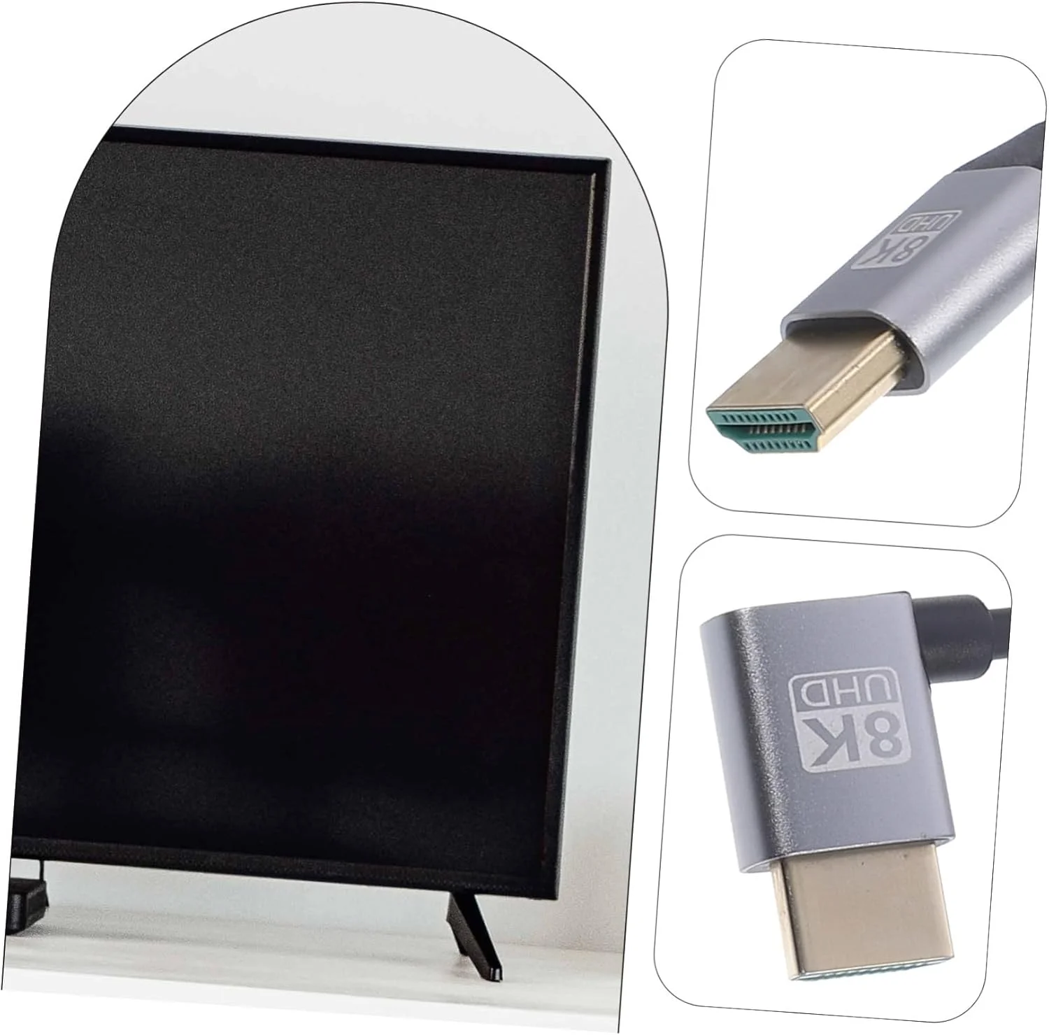 کابل ویدیوئی انعطاف پذیر برای کامپیوتر، لپ تاپ، تلویزیون، سینمای خانگی و بازی، طراحی زاویه دار برای فضاهای تنگ