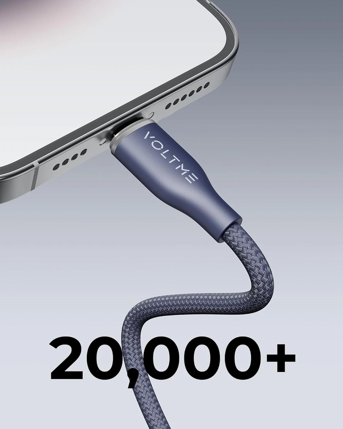 کابل لایتنینگ VOLTME Powerlink Rugg PD 3A، کابل شارژر آیفون بافته شده از نایلون آلیاژ روی با انتقال داده با سرعت بالا 480 مگابیت بر ثانیه برای آیفون 14، 13، 12، 11 پرو مکس، XS، XR، X، 8، 7، 6، آیپد کابل لایتنینگ VOLTME Powerlink Rugg PD 3A، کابل شارژر آیفون بافته شده از نایلون آلیاژ روی با انتقال داده با سرعت بالا 480 مگابیت بر ثانیه برای آیفون 14، 13، 12، 11 پرو مکس، XS، XR، X، 8، 7، 6، آیپد