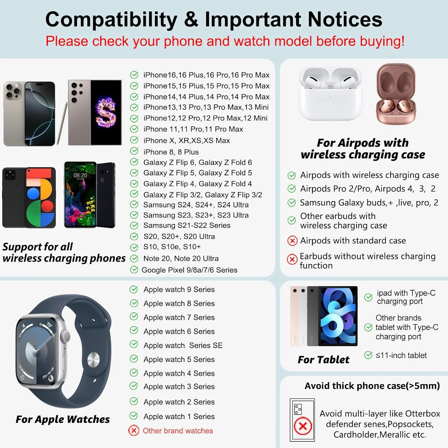 پایه شارژ بیسیم 4 در 1 برای محصولات اپل، استند شارژ آیفون سری 15 پرو مکس/14/13، ایرپادز پرو 2، استند آیپد، شارژر ساعت برای آیواچ سری 9/8/7، استند شارژ بیسیم برای دستگاههای متعدد پایه شارژ بیسیم 4 در 1 برای محصولات اپل، استند شارژ آیفون سری 15 پرو مکس/14/13، ایرپادز پرو 2، استند آیپد، شارژر ساعت برای آیواچ سری 9/8/7، استند شارژ بیسیم برای دستگاههای متعدد