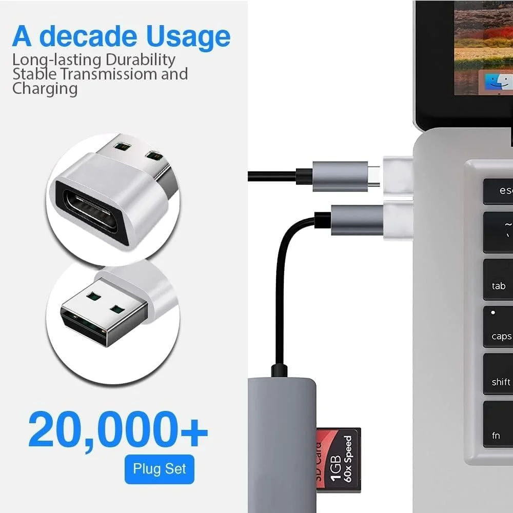 آداپتور جدید USB-C مادگی به USB نری، تبدیل کننده برق شارژر Type-C برای اپل واچ iWatch 7، ایرپادز، آیفون 11، 12، 13 پرو مکس، SE، آیپد مینی 6 ایر 4 5، گلکسی S20 S21 S22 FE (نقره ای) آداپتور جدید USB-C مادگی به USB نری، تبدیل کننده برق شارژر Type-C برای اپل واچ iWatch 7، ایرپادز، آیفون 11، 12، 13 پرو مکس، SE، آیپد مینی 6 ایر 4 5، گلکسی S20 S21 S22 FE (نقره ای)