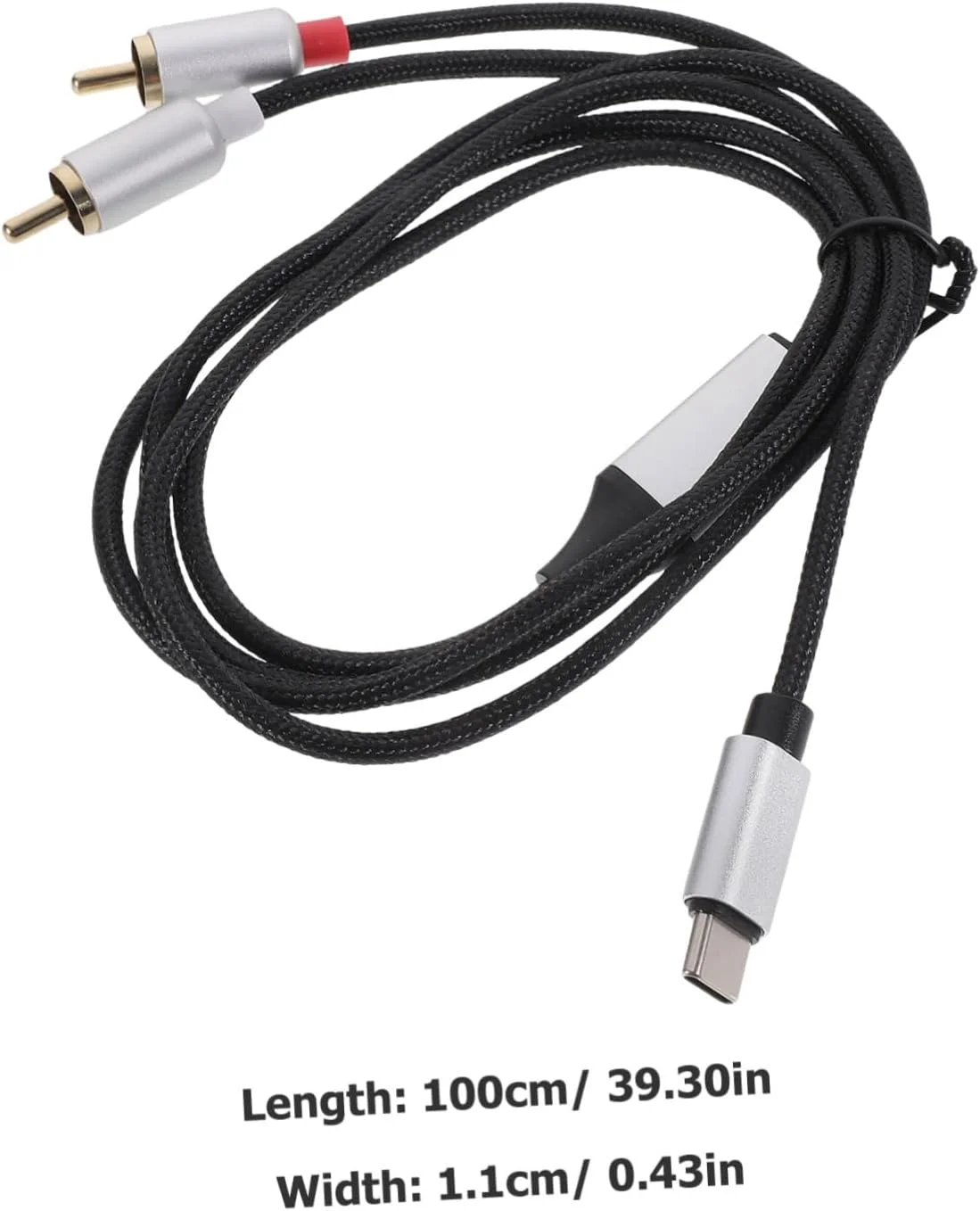 کابل صوتی استریو دوتایی RCA به USB-C طول 1 متر، سازگار با تلفن های هوشمند، تبلت ها و کامپیوترها، اتصال آسان و بادوام برای انتقال صدای شفاف کابل صوتی استریو دوتایی RCA به USB-C طول 1 متر، سازگار با تلفن های هوشمند، تبلت ها و کامپیوترها، اتصال آسان و بادوام برای انتقال صدای شفاف