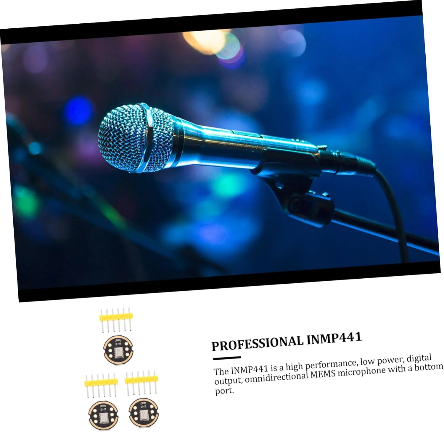 TOYANDONA 3 ست ماژول میکروفون همه جهته با فناوری میکروفون یکپارچه، کم مصرف، خروجی دیجیتال، سازگار با قطعات جایگزین میکروفون