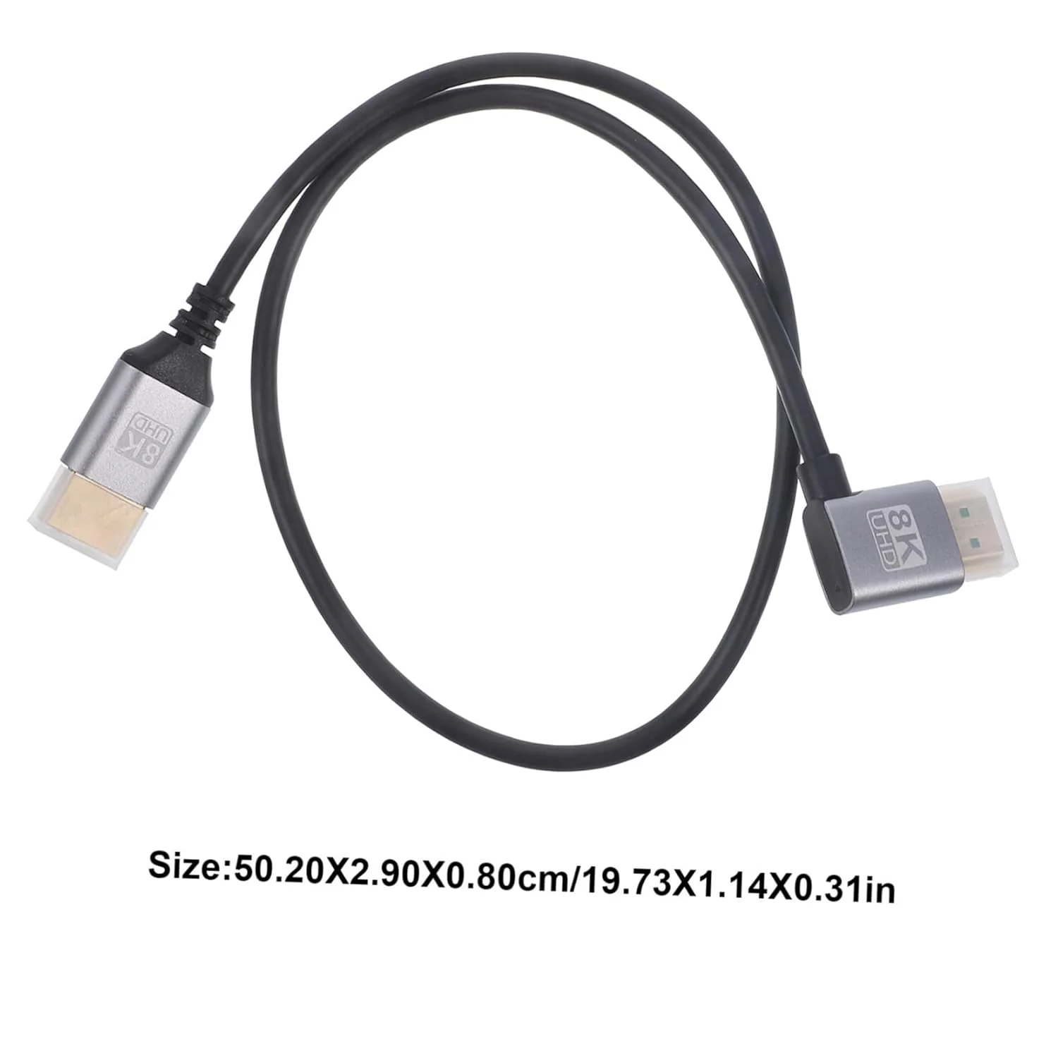 کابل TOYANDONA با زاویه، کابل اتصال مانیتور انعطاف پذیر برای کامپیوتر، لپ تاپ و تلویزیون، اتصال ویدیویی با کیفیت بالا و بادوام کابل TOYANDONA با زاویه، کابل اتصال مانیتور انعطاف پذیر برای کامپیوتر، لپ تاپ و تلویزیون، اتصال ویدیویی با کیفیت بالا و بادوام