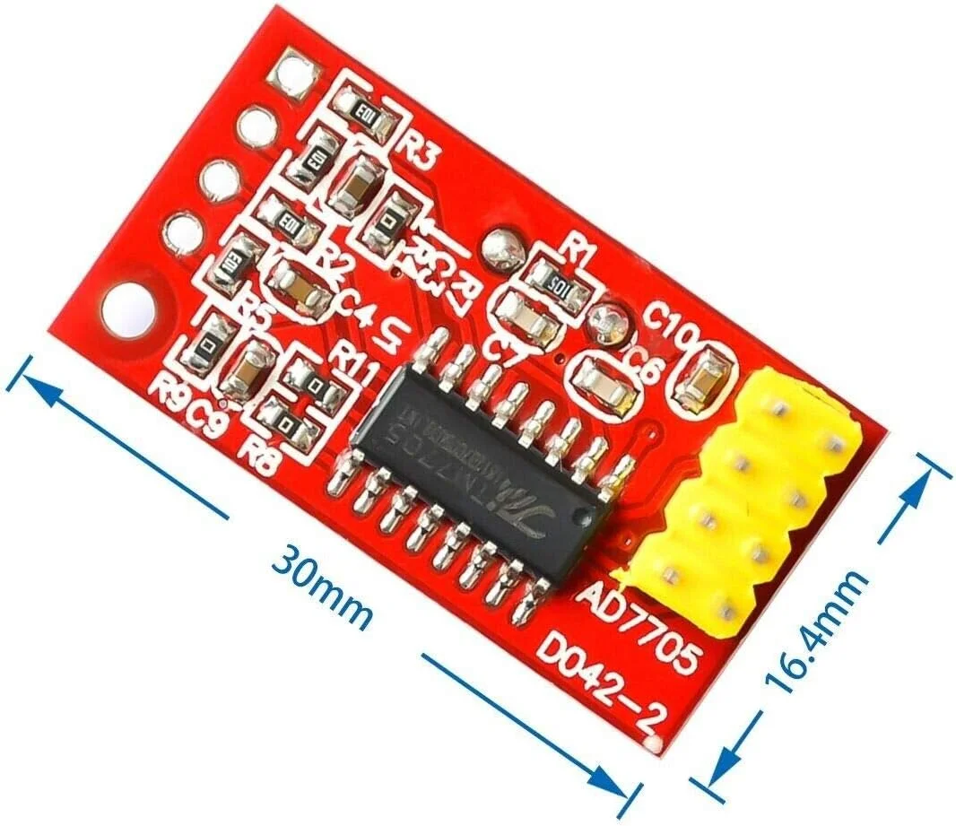 ۵ عدد ماژول جمع آوری داده ADC دوگانه ۱۶ بیتی AD7705 با SPI و بهره ورودی قابل برنامه ریزی ۵ عدد ماژول جمع آوری داده ADC دوگانه ۱۶ بیتی AD7705 با SPI و بهره ورودی قابل برنامه ریزی