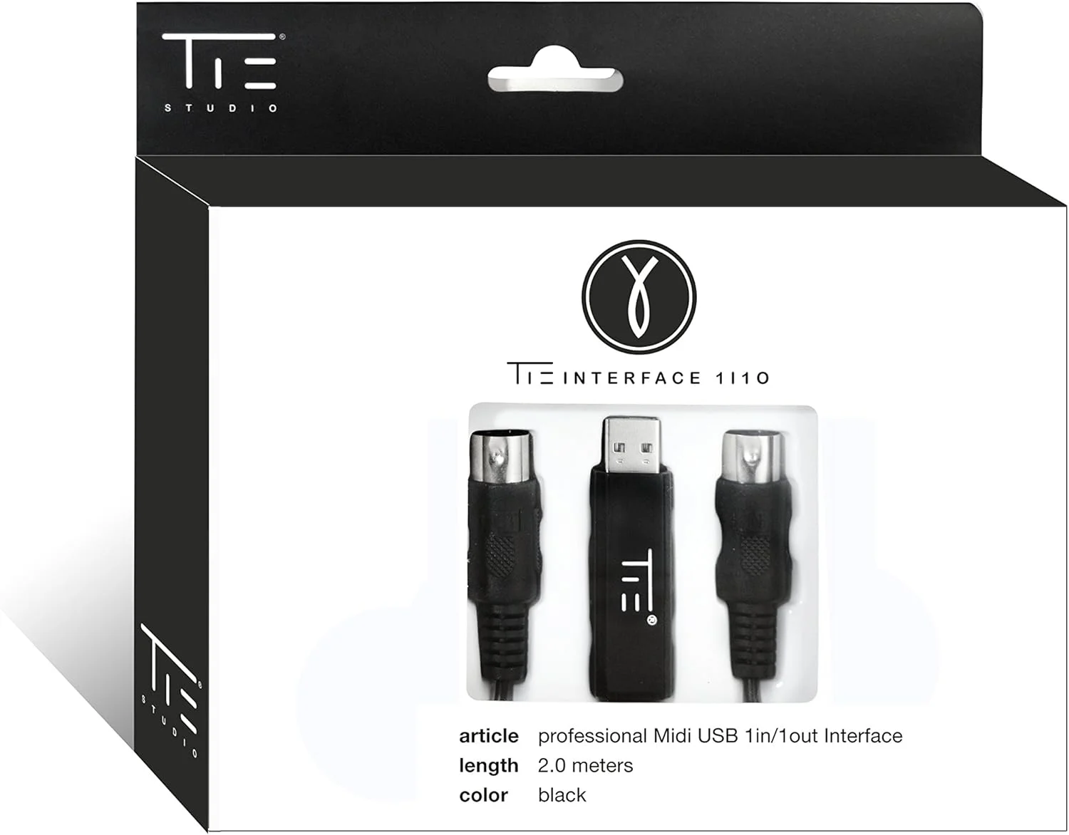 TIE Studio میدی حرفه ای بدون تاخیر (رابط USB-Type A شامل Octokoppler، 2.0 متر، Plug & Play، زمانبندی پایدار، ویندوز و Mac OSX) مشکی TIE Studio میدی حرفه ای بدون تاخیر (رابط USB-Type A شامل Octokoppler، 2.0 متر، Plug & Play، زمانبندی پایدار، ویندوز و Mac OSX) مشکی