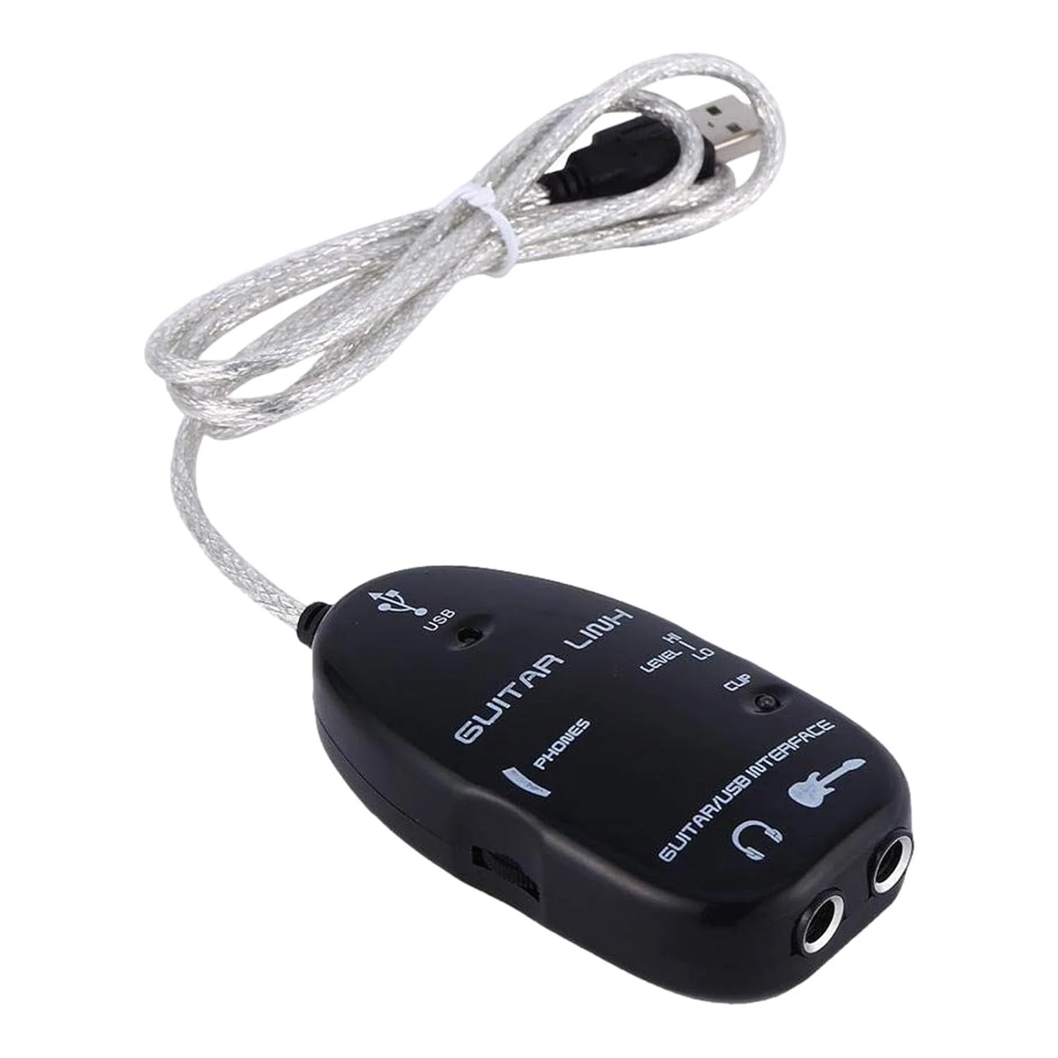 کابل اتصال گیتار به USB - کابل رابط گیتار به USB برای ضبط کامپیوتر | صدای 16 بیتی 44.1/48 کیلوهرتز با خروجی هدفون | برای آداپتور موسیقی و تمرین کابل اتصال گیتار به USB - کابل رابط گیتار به USB برای ضبط کامپیوتر | صدای 16 بیتی 44.1/48 کیلوهرتز با خروجی هدفون | برای آداپتور موسیقی و تمرین