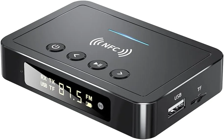 گیرنده صوتی بی سیم SOLUSTRE آداپتور برای کامپیوتر و خودرو با دیجیتال به آنالوگ برای بلندگوها، تلفن های هوشمند و تبلت ها گیرنده صوتی بی سیم SOLUSTRE آداپتور برای کامپیوتر و خودرو با دیجیتال به آنالوگ برای بلندگوها، تلفن های هوشمند و تبلت ها