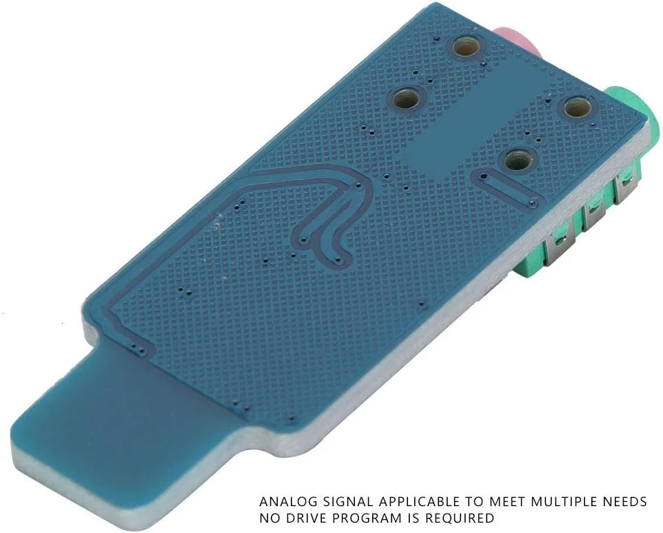 آداپتور صوتی خارجی USB مدل CM108، اتصال هدفون و میکروفون Plug & Play، درایو مستقیم برای کامپیوتر، لپ تاپ، دفتر کار خانگی