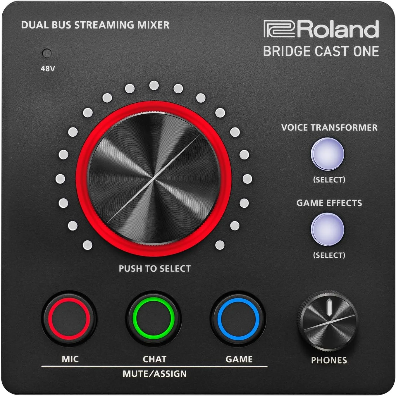 میکسر استریمینگ Roland Bridge Cast One Dual Bus به همراه کابل XLR کیپ درام
