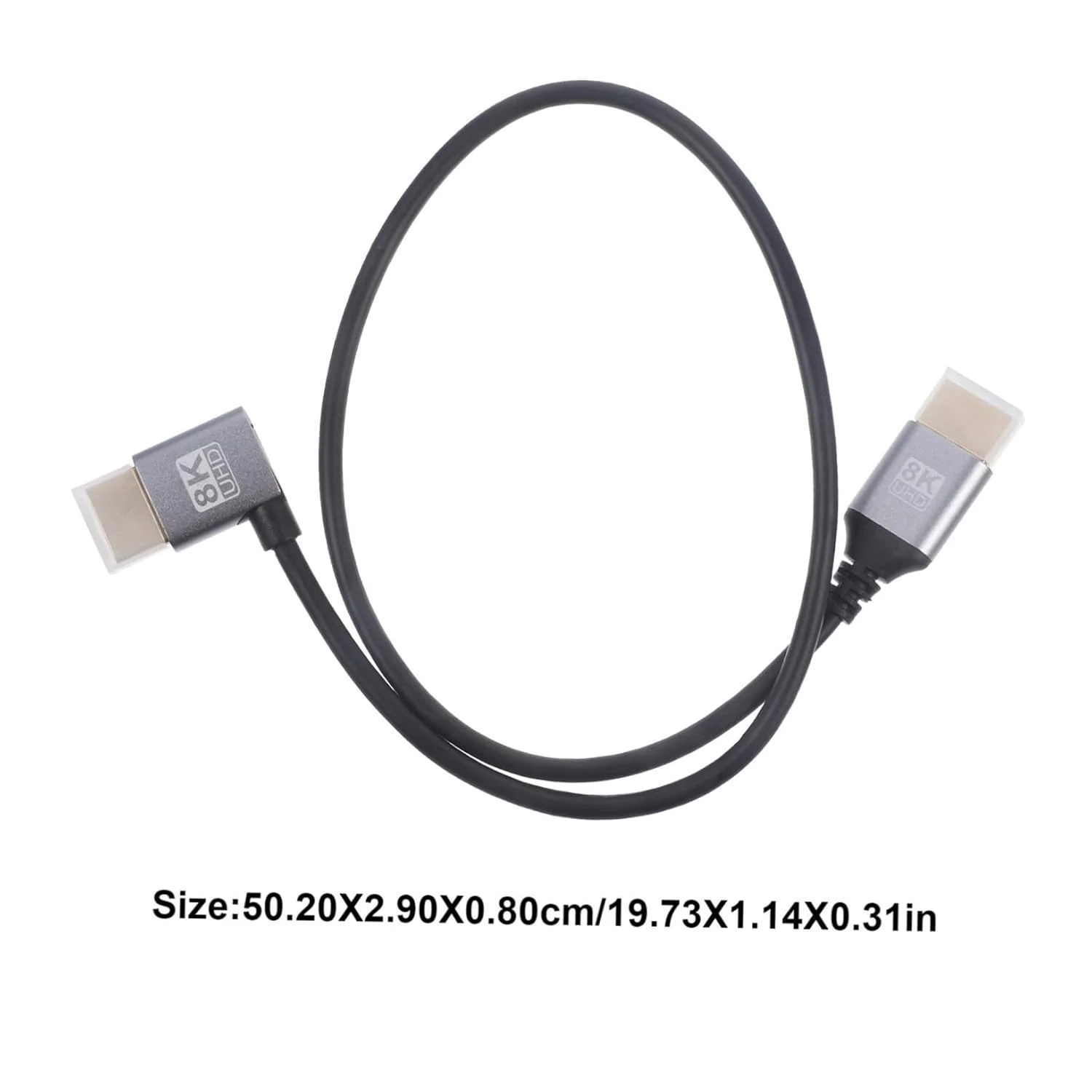 کابل ویدئو Supvox با اتصال خمیده، اتصال با وضوح بالا برای تلویزیون، مانیتور کامپیوتر، انتقال سیگنال با نویز کم، انعطاف پذیر برای فضاهای تنگ، سازگار با دستگاه های چند رسانه ای