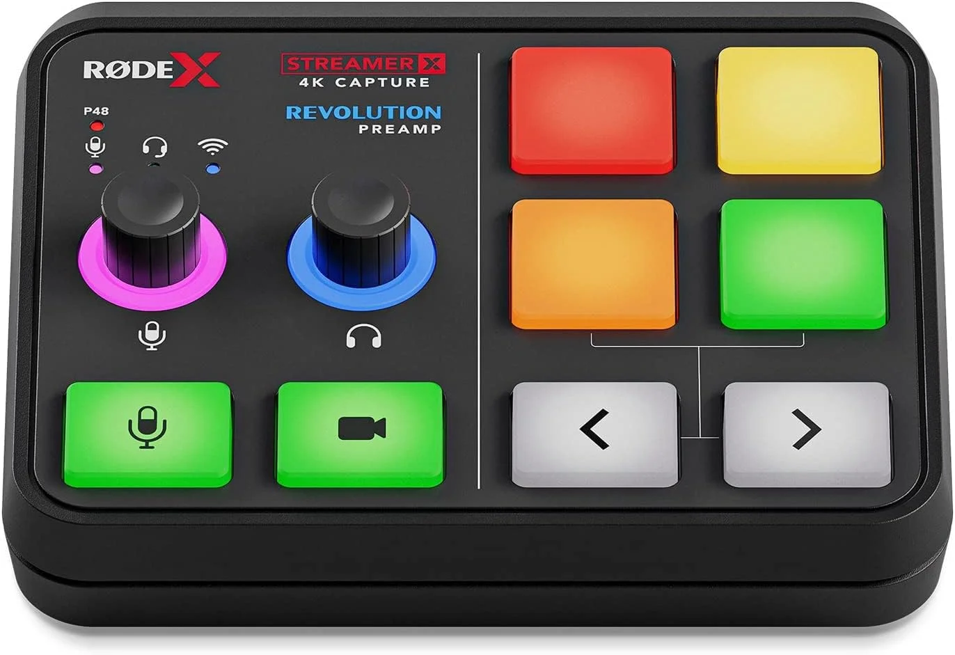 Rode X Streamer X کارت ضبط ویدیو و رابط صوتی برای استریمینگ، گیمینگ و تولید محتوا + میکروفون Podmic + بازوی مفصلی keepdrum + کابل XLR