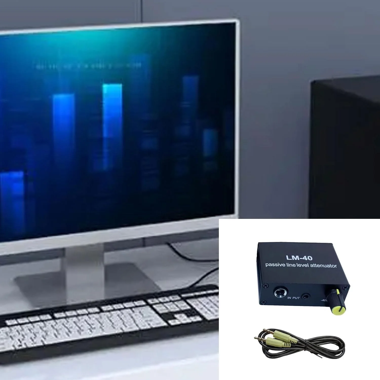 مبدل تضعیف کننده سطح خط غیرفعال، سیگنال های خروجی کارت صدا، بلندگو، میکروفون، گیتار الکتریکی، کارت صدا