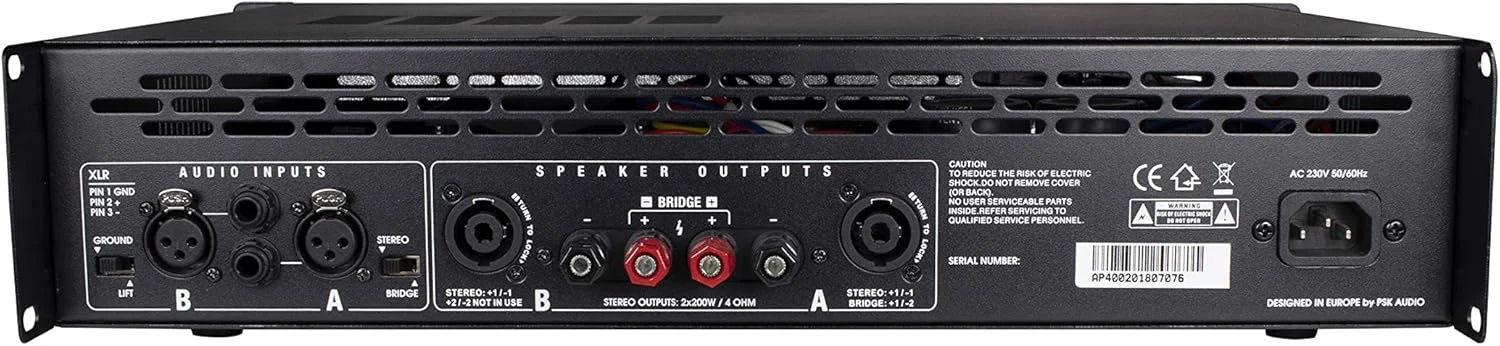 PSK Audio – AP-400 فاز توان 2 x 200 W