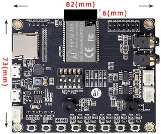 برد توسعه صوتی چند منظوره قابل حمل ESP32 Serial to WiFi Aduio-Kit، ماژول WiFi + بلوتوث