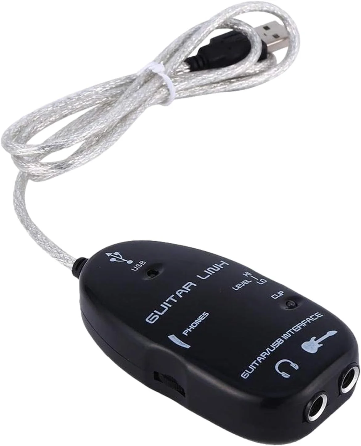 کابل گیتار USB - رابط USB اتصال گیتار، کابل صوتی برای ضبط موسیقی کامپیوتر، دارای استحکام بالا و مقاومت در برابر سایش