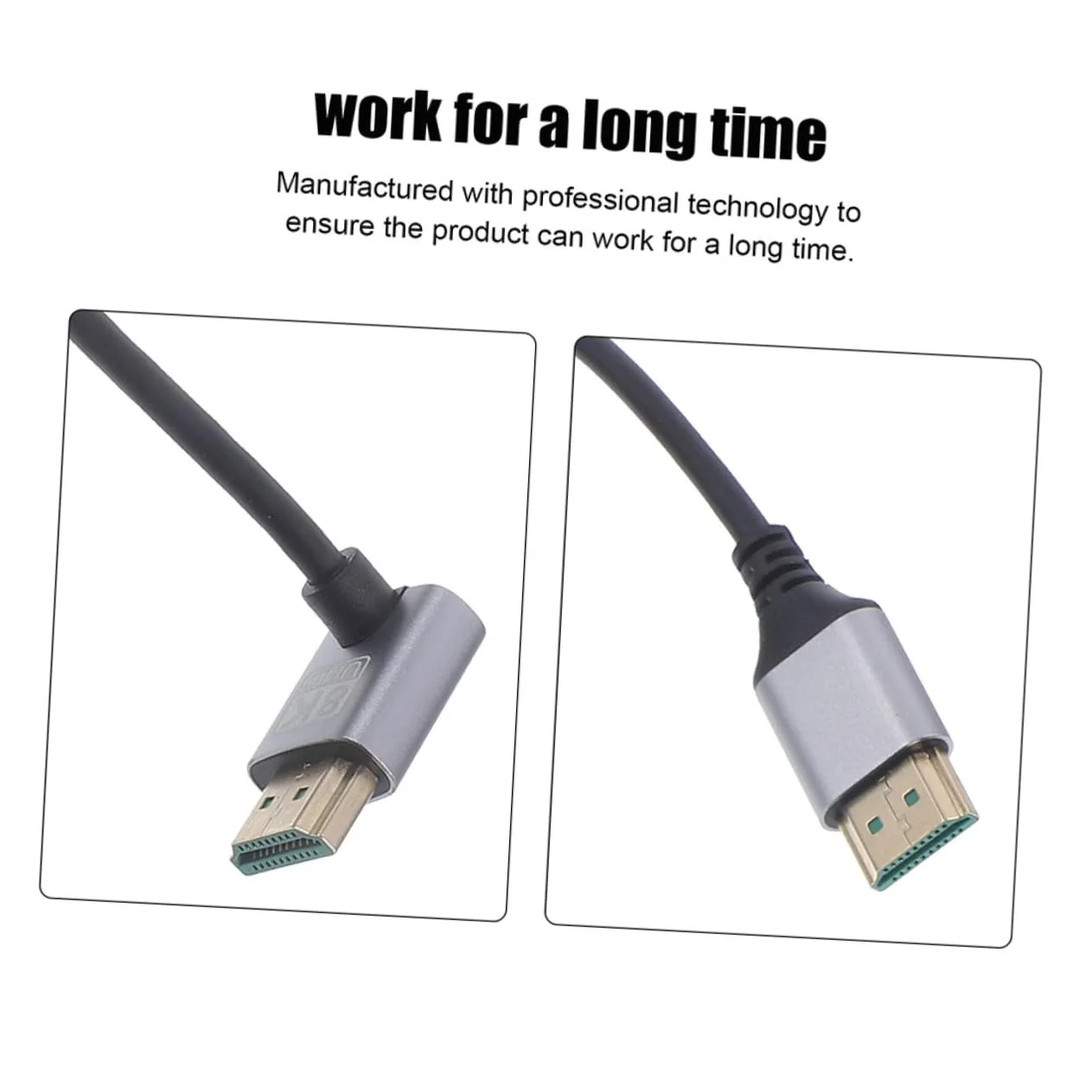 کابل ویدئو نر به نر با آداپتور زاویه دار پرسرعت برای کامپیوتر و طراحی برای فضاهای تنگ