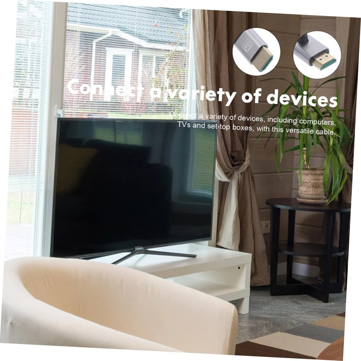 کابل ویدئو نر به نر با آداپتور زاویه دار پرسرعت برای کامپیوتر و طراحی برای فضاهای تنگ