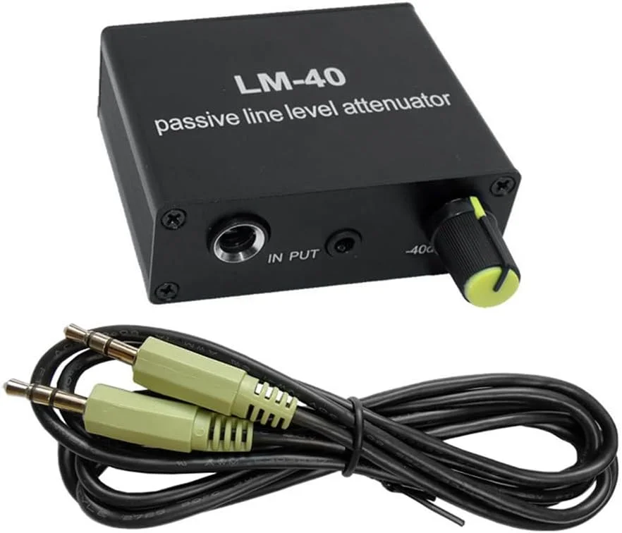 تضعیف کننده صوتی پسیو، کارت صدای سیگنال خروجی خط، مبدل سطح بالا به پایین + خط 3.5